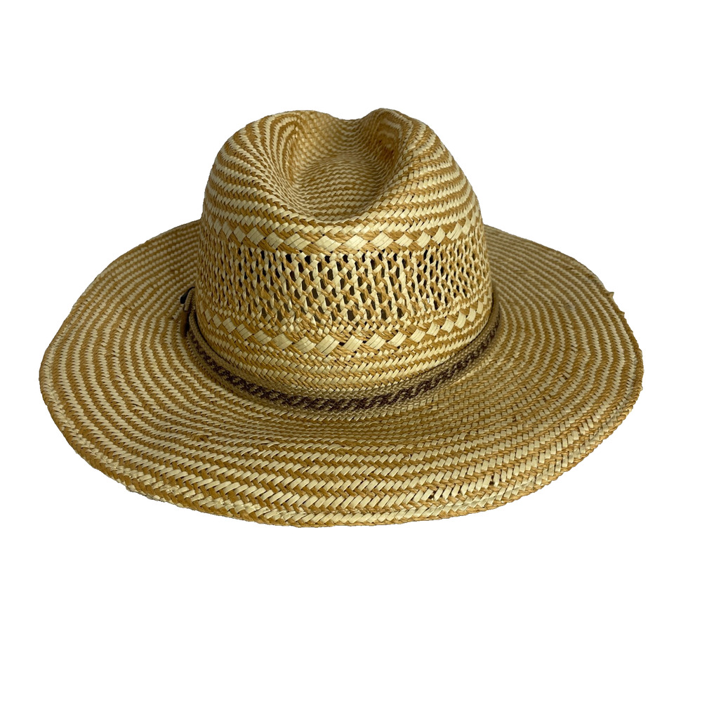 Vintage Stetson Gambler Style Rush Straw Outdoor Sun Hat